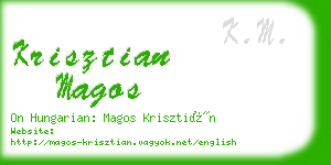 krisztian magos business card